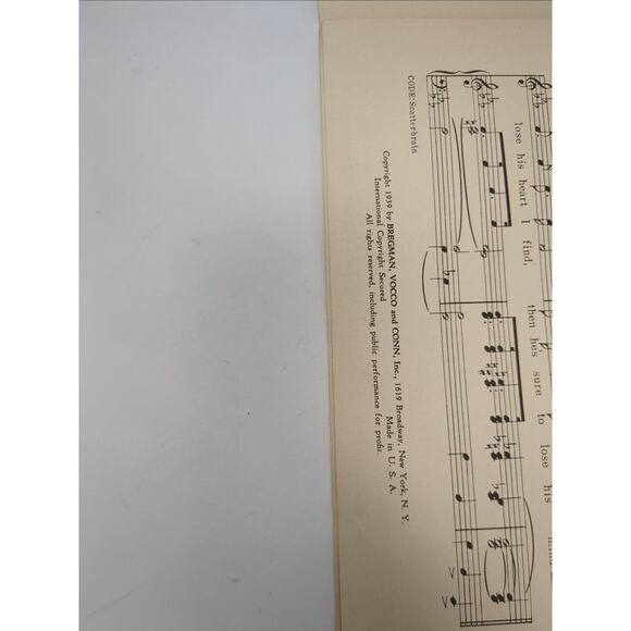 Vintage Sheet Music Scatter-Brain Introduced by Frankie Masters w/ His Orchestra - Picture 6 of 10